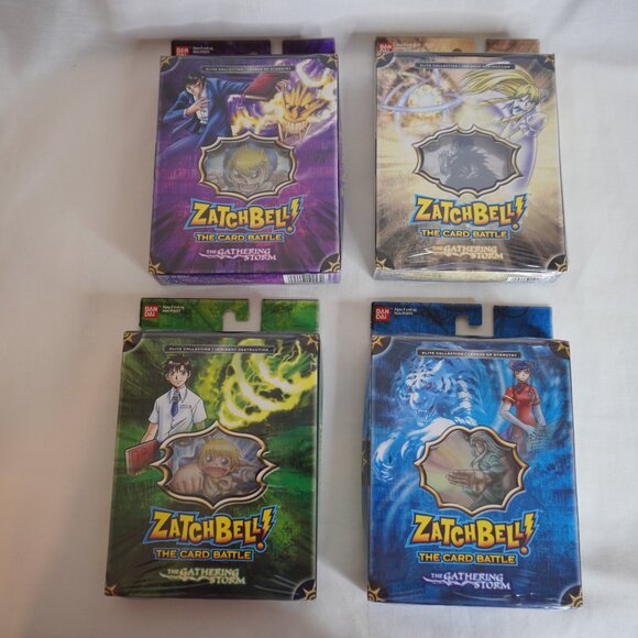Zatch Bell! Gathering Storm TCG - 4 Starter Decks (2006) - Sealed Trading Card - Picture 1 of 7